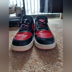 Nike Retro Red and Black Youth Size 2.5 Shoes